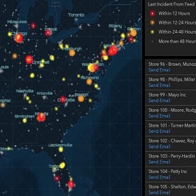 Managing corporate security with location intelligence