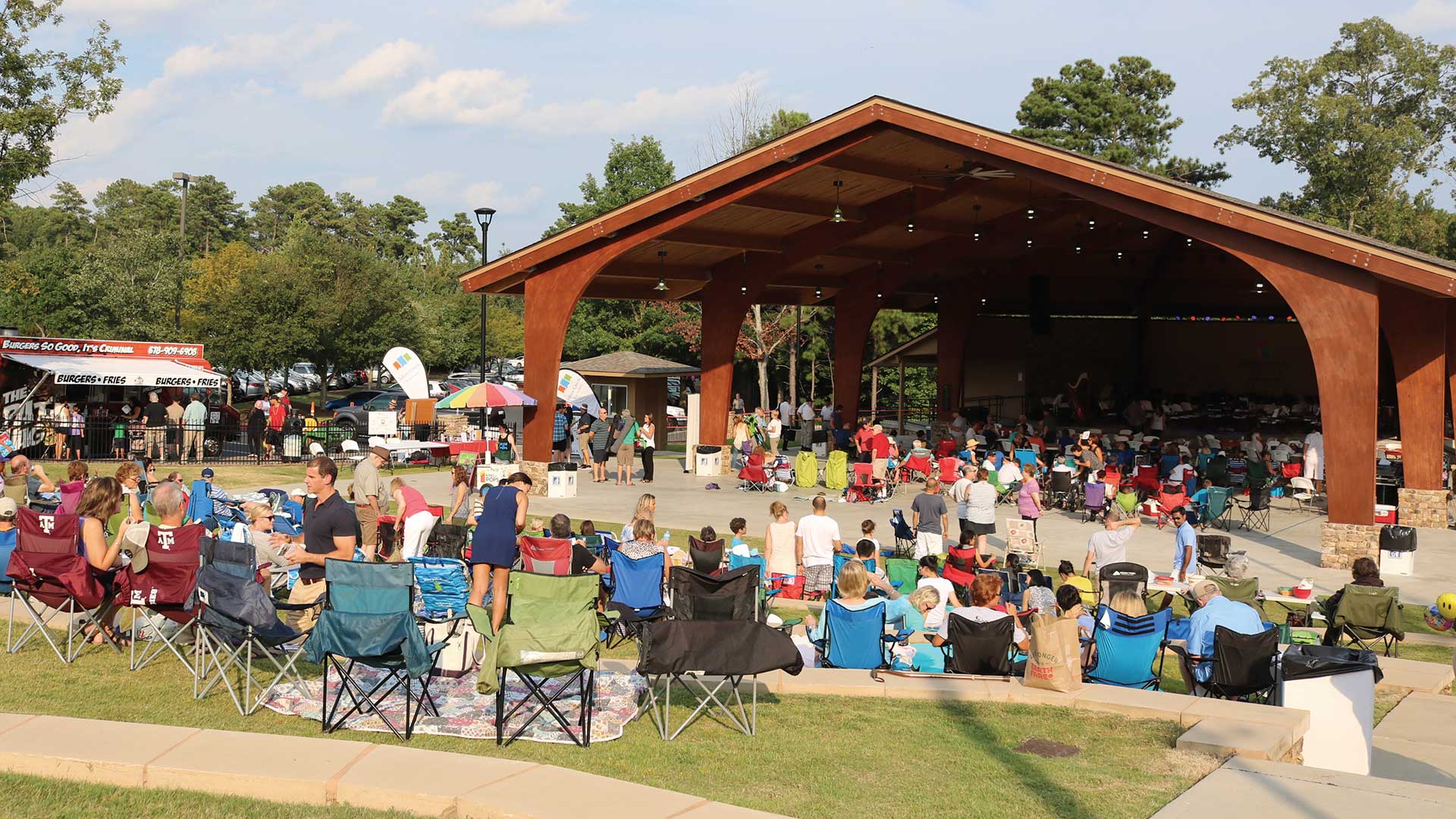 Mark Burkhalter Amphitheater in Newtown Park in Johns creek, Georgia