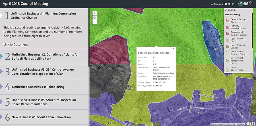 City Council Agendas Morph into Story Maps City Council Agendas Morph into Story Maps