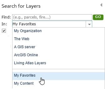 Use Favorites to Organize Your ArcGIS Online Life