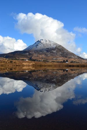 Mount Errigal is County Donegal’s tallest peak at 2,464 feet. Mount Errigal is County Donegal’s tallest peak at 2,464 feet.