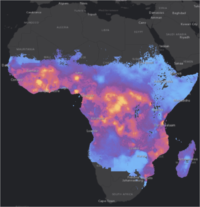 Visualize Malaria Rates in Africa