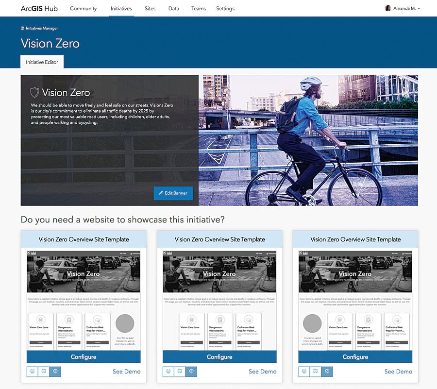 ArcGIS Hub, a new two-way engagement platform for government agencies and citizens, is available for general use. ArcGIS Hub, a new two-way engagement platform for government agencies and citizens, is available for general use.