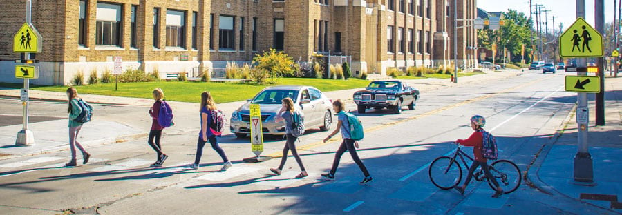 To ensure that all kids in Wauwatosa, Wisconsin, can walk to school safely, the city used GIS to update its Safe Routes to School program. (Photo by Brady Pemper.)