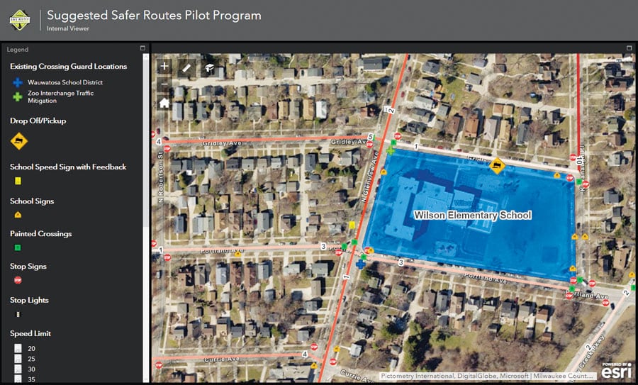 The internal viewer lets city officials and planners make better-informed decisions about infrastructure improvements..