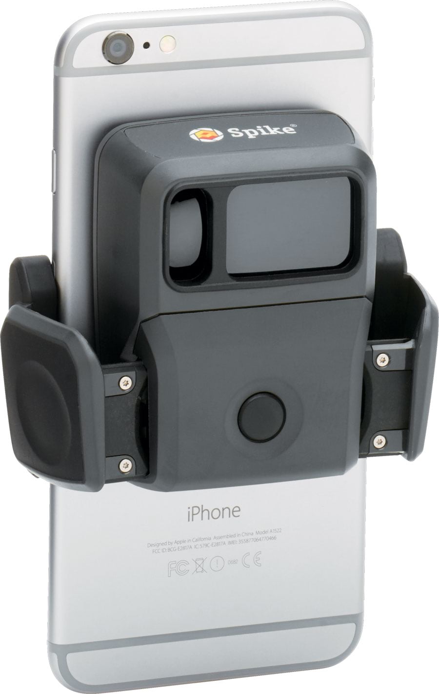 Spike attaches to smartphones and tablets, allowing users to take measurements straight from their viewfinders or photos. Spike attaches to smartphones and tablets, allowing users to take measurements straight from their viewfinders or photos.