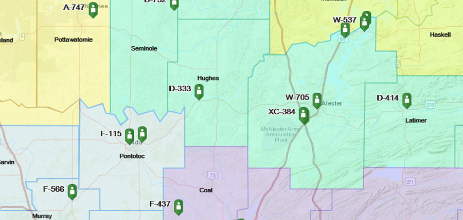 Officers also can see the locations of their colleagues using a Trooper Map in their patrol cars. Application designed by Christopher L Rogers, Oklahoma Department of Public Safety.