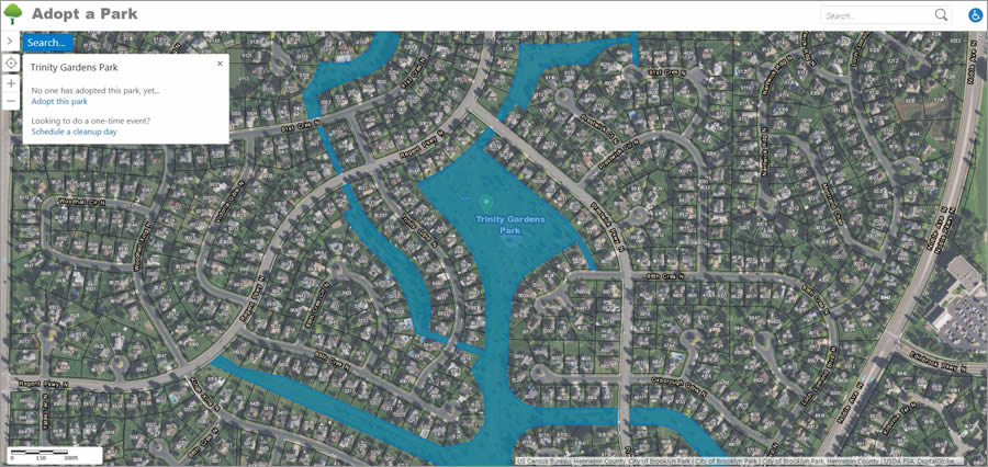 An adopting organization will want to study the layout of parks carefully. An adopting organization will want to study the layout of parks carefully.
