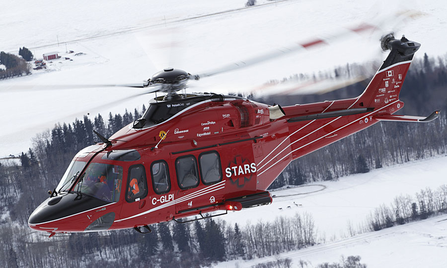 STARS transports patients by helicopter to medical facilities. Photo courtesy of STARS/Mark Mennie.