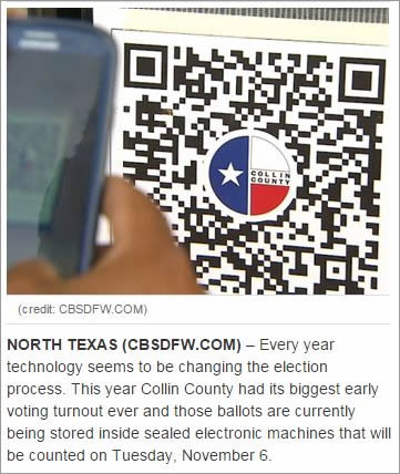 Long line at one polling location? No problem. Voters can use their smartphones to scan quick response (QR) codes posted at the voting centers to find alternate polling locations nearby and get the approximate wait times.