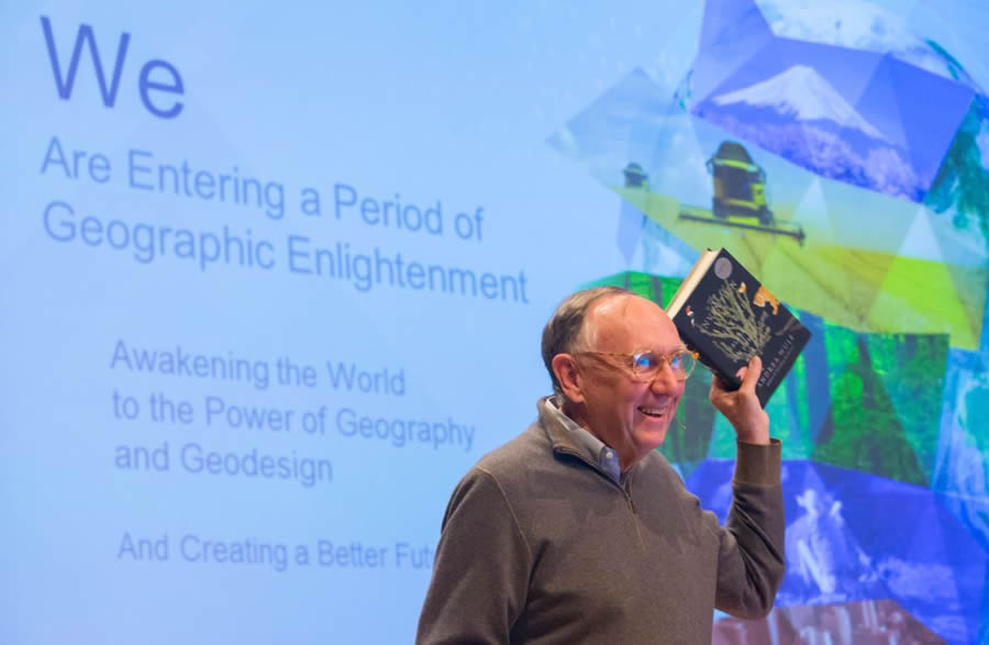 Esri president Jack Dangermond recommended that the audience read The Invention of Nature: Alexander von Humboldt's New World. Esri president Jack Dangermond recommended that the audience read The Invention of Nature: Alexander von Humboldt's New World.