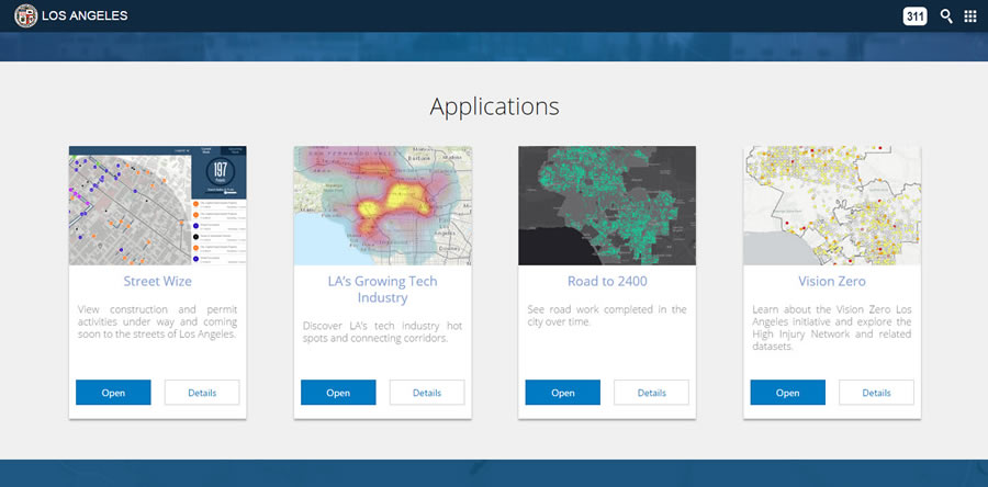 The GeoHub includes several ready-to-use mapping apps such as Road to 2400 and Street Wize.