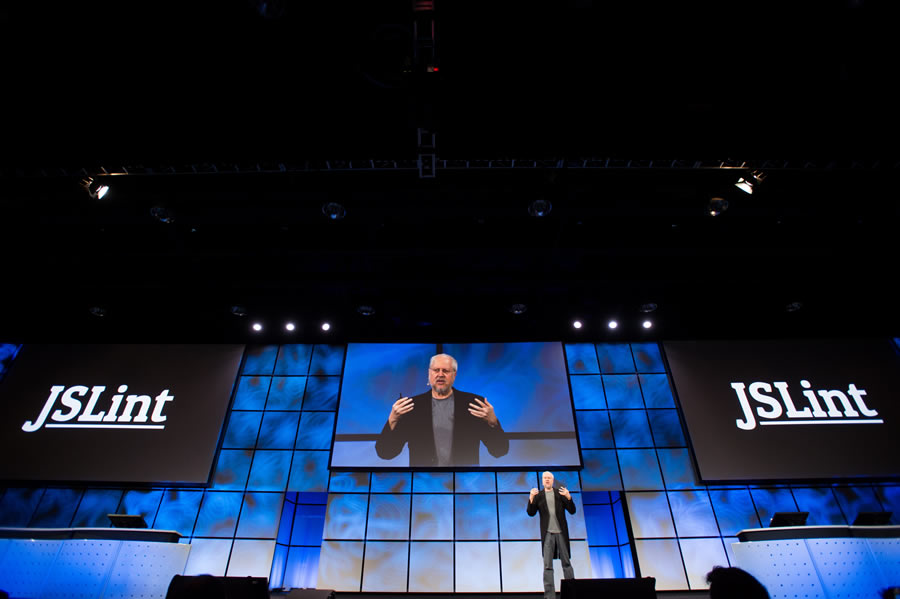 Douglas Crockford, author of JavaScript: The Good Parts, gave the keynote. Douglas Crockford, author of JavaScript: The Good Parts, gave the keynote.