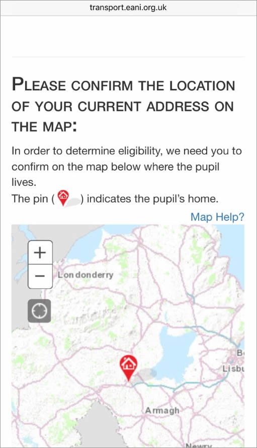 This nifty app gives parents the ability to measure the distance from their home to their child's school.