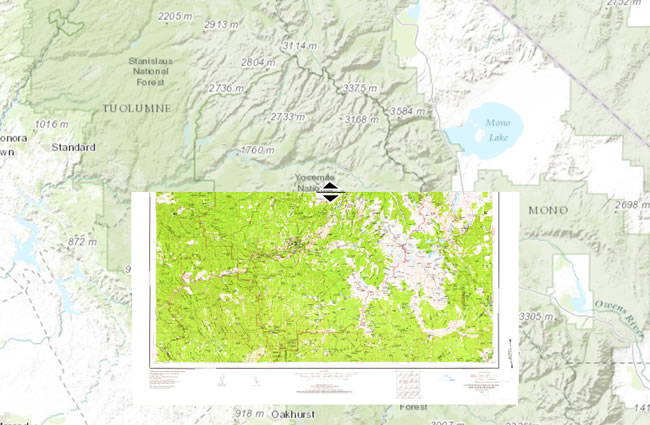 The mouse pointer changes orientation (up-down or right-left) based on its location, allowing you to choose the direction in which you want to swipe the layer.