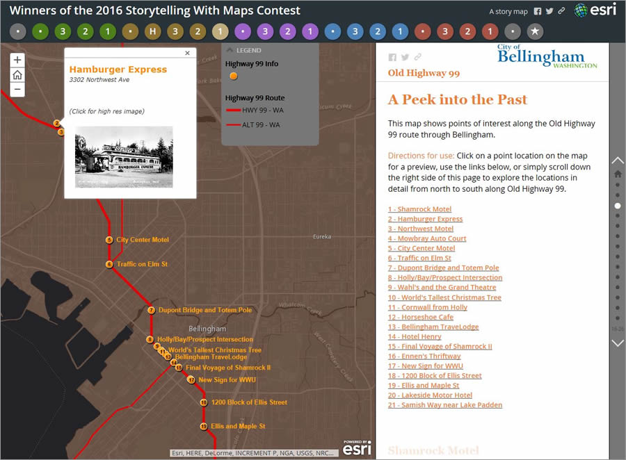 Kate Newell traced the history of Old Highway 99 through Bellingham, Washington.