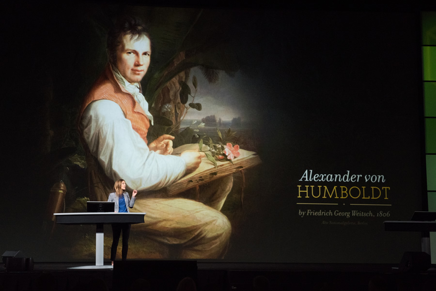 Author and historian Andrea Wulf said she was quite sure Alexander von Humboldt "would have loved GIS." Author and historian Andrea Wulf said she was quite sure Alexander von Humboldt "would have loved GIS."