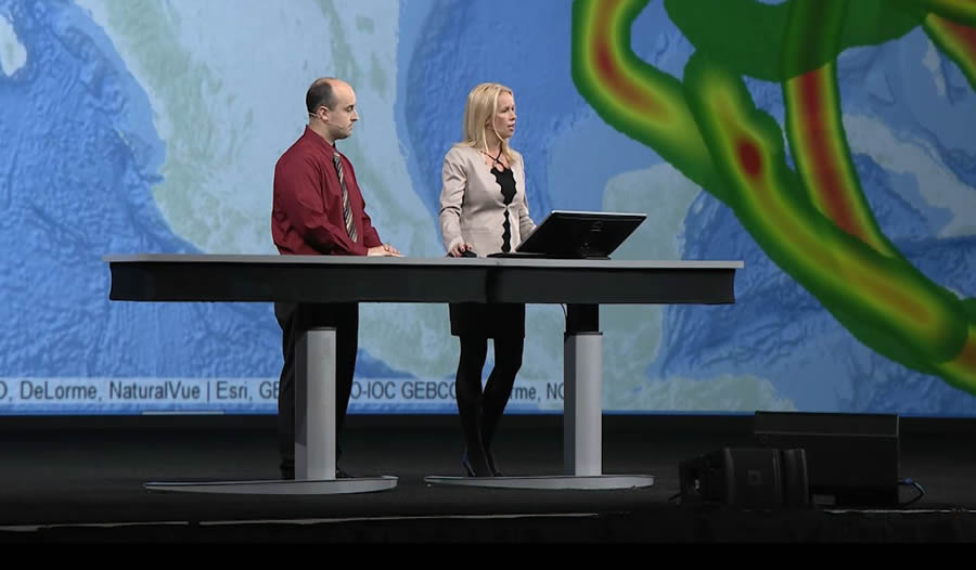 Bryan Adams and Shannon Peterson from Guy Carpenter explain how GIS helps the insurance industry make smarter business decisions. Bryan Adams and Shannon Peterson from Guy Carpenter explain how GIS helps the insurance industry make smarter business decisions.
