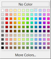 The default color picker