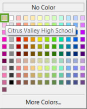 The color will appear in Color Picker. Pointing to the color will reveal its name.