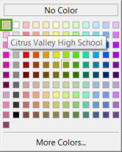 The color will appear in Color Picker. Pointing to the color will reveal its name. The color will appear in Color Picker. Pointing to the color will reveal its name.