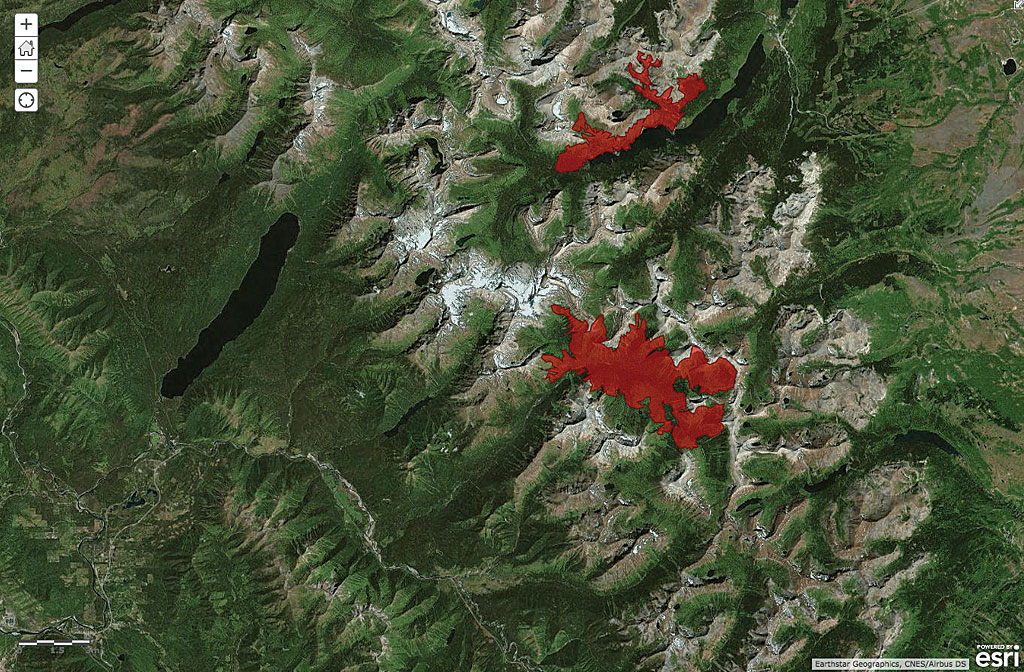 Real-world scenarios measuring the burn scars left by wildfires in Monatana