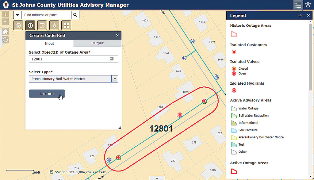 Advisory Manager application with Create Code Red tool