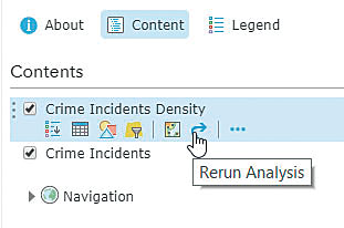 The new Rerun Analysis button makes it easier to run the same analysis more than once.