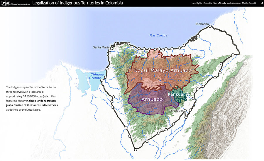 Land rights for indigenous people in Colombia was the focus of this award.