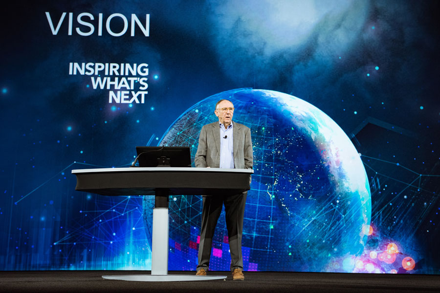 Esri president Jack Dangermond said that the GIS community is responding to problems that are threatening the planet.