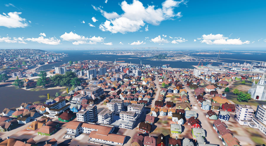 To help train civilian search and rescue helicopter pilots in Norway, Janil used Esri CityEngine to create a 3D replica of the southern Norwegian city Stavanger.