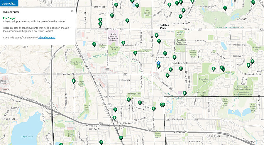 Adopt a Hydrant, part of Brooklyn Park's crowdsourcing campaign, aims to get residents to voluntarily shovel out their fire hydrants after it snows.