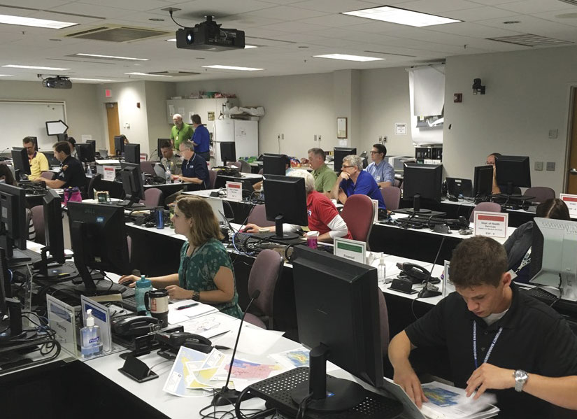 When the State Emergency Operations Center was activated for the July 12 storm, GIS staff promptly developed ArcGIS Online maps and apps to help local counties that were asking for assistance.