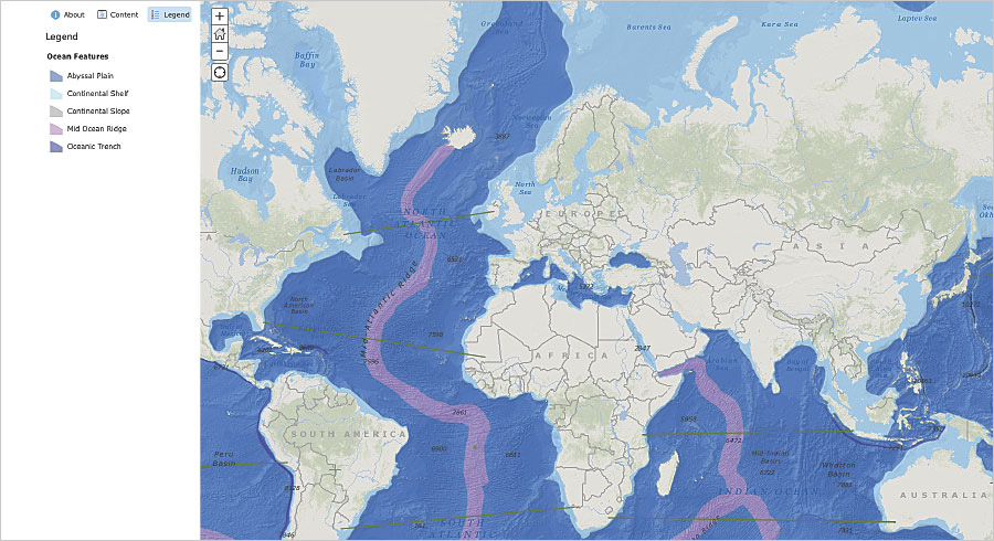 This ocean features GeoInquiries activity for earth science, grades 6–9, helps students categorize areas of the ocean and understand their significance.