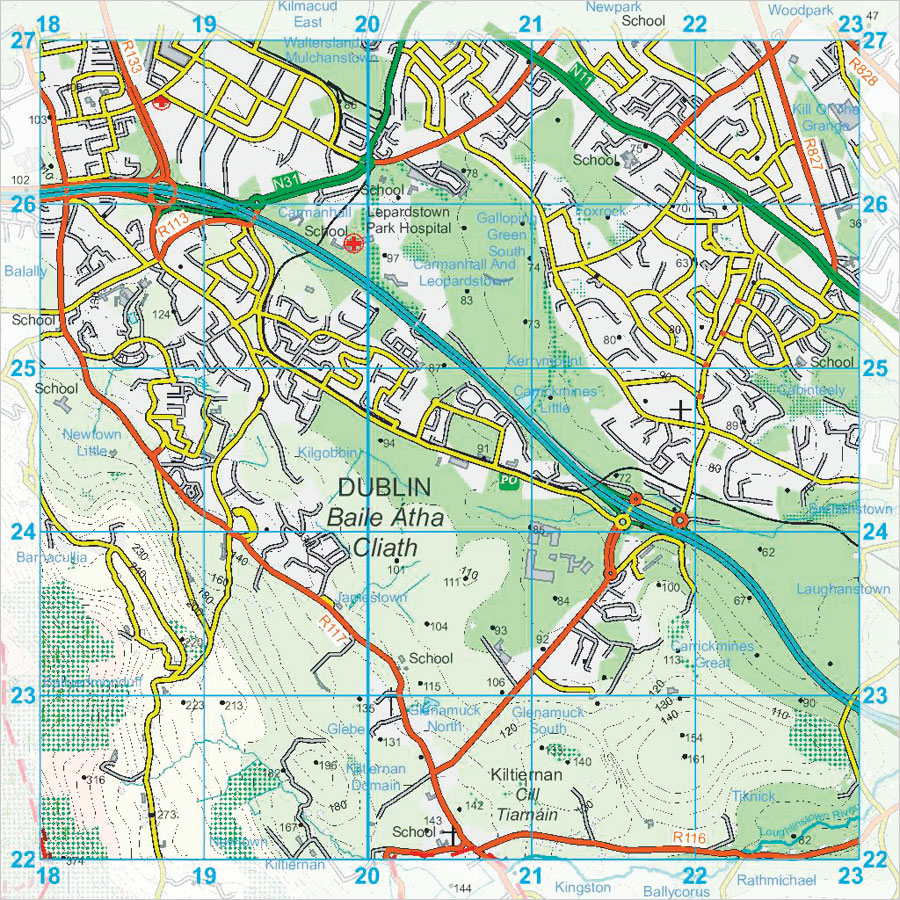 When OSi captures new data and loads it into PRIME2, all that information will instantly—and automatically—filter down through all the organization's map projects and end up on maps like this one.