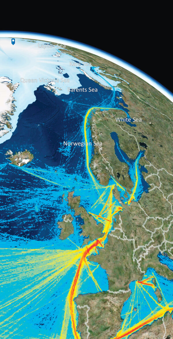 The Arctic is relatively undermapped because of its remoteness.