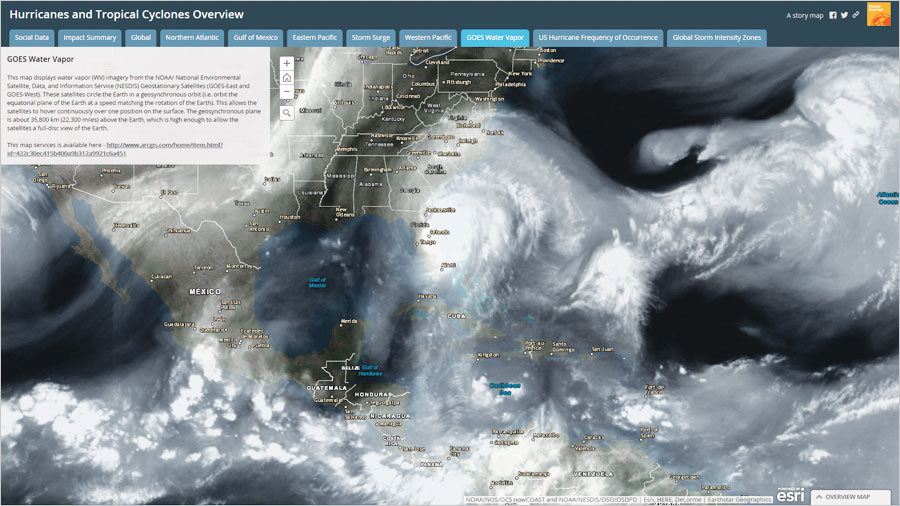 With the use of ArcGIS Online during Hurricane Matthew, the National Geospatial-Intelligence Agency (NGA) was able to widely distribute new information to those involved in the emergency response and recovery efforts. With the use of ArcGIS Online during Hurricane Matthew, the National Geospatial-Intelligence Agency (NGA) was able to widely distribute new information to those involved in the emergency response and recovery efforts.