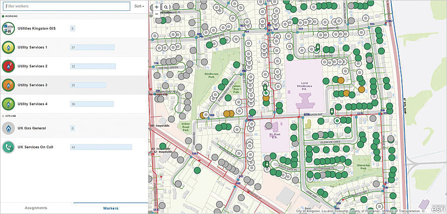 With real-time data coming in, dispatchers can see where crews are and how much work they have left to do in a given day to determine if jobs need to be reassigned.