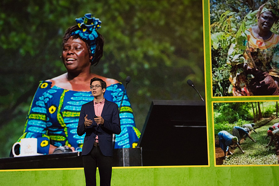 Felix Finkbeiner followed in the steps of Wangari Maathai, who founded the Green Belt Movement. Felix Finkbeiner followed in the steps of Wangari Maathai, who founded the Green Belt Movement.