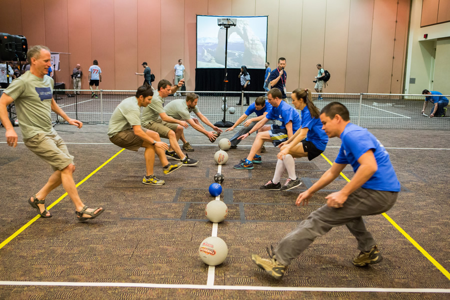 Dodgeball returns to the Esri DevSummit. Get your game face on!