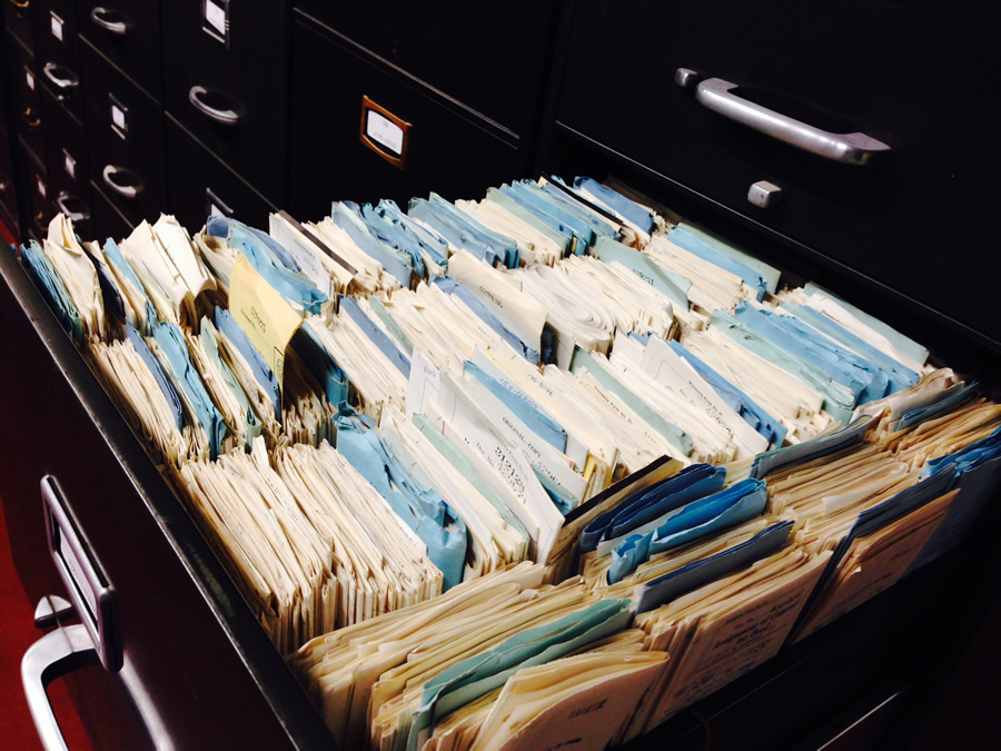 Before the Land Information Portal was launched, county staff had to search through file cabinets for land records and maps.