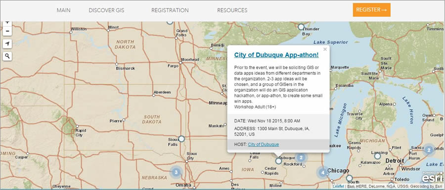 The City of Dubuque, Iowa, will host a GIS app hackathon. The City of Dubuque, Iowa, will host a GIS app hackathon.