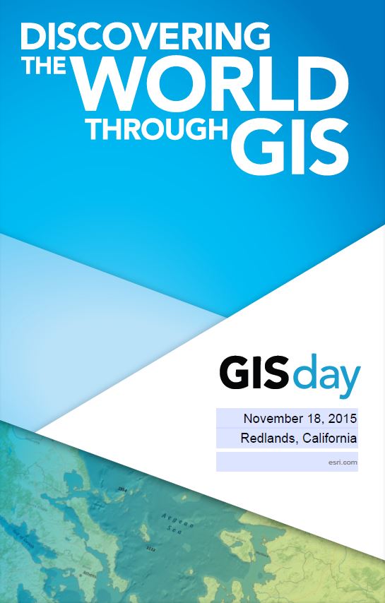 GISday.com offers resources like this downloadable template of a poster that you can customize with the date and location of your GIS Day event. GISday.com offers resources like this downloadable template of a poster that you can customize with the date and location of your GIS Day event.