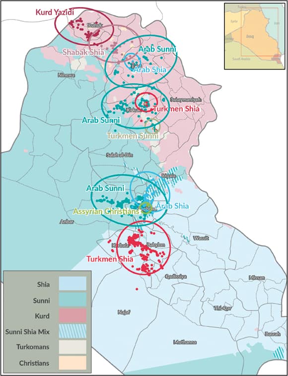 Hot spot analysis of IDPs