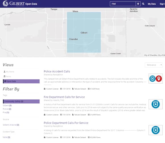 The Gilbert Open Data Portal