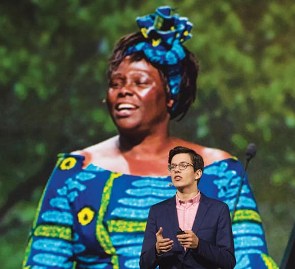 Felix Finkbeiner and Wangari Maathai