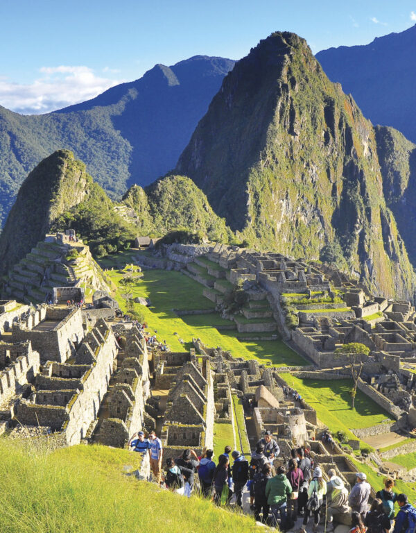 Machu Picchu in Peru attracts hundreds of thousands of visitors each year.