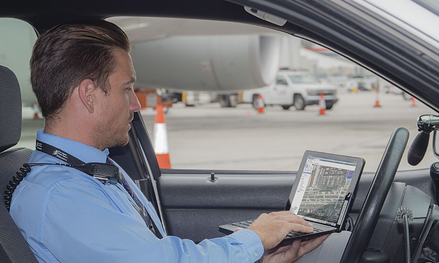 Accessing the eGIS Web Viewer on iPads, field staff can initiate incidents by marking them on an up-to-date map. Accessing the eGIS Web Viewer on iPads, field staff can initiate incidents by marking them on an up-to-date map.