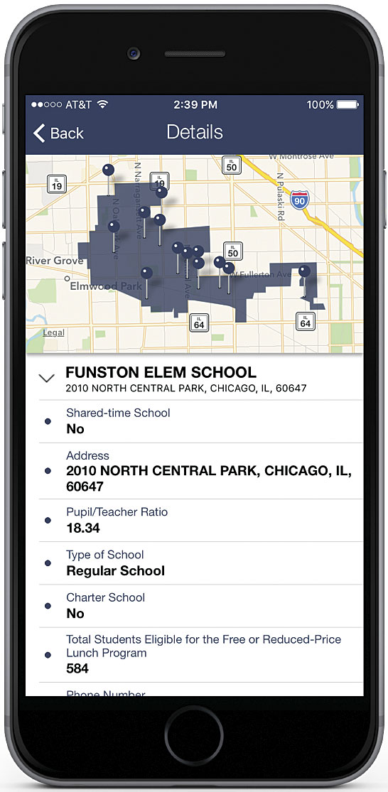 Geographically driven insight is available through Quorum's mobile app, so users can show their data to anyone at meetings or political events.
