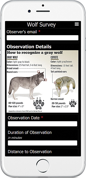 With Survey123 for ArcGIS, smartphones can easily capture form-centric data.